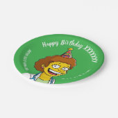 DOCTORS BIRTHDAY green pediatric anti-stress Pappteller (Schrägansicht)