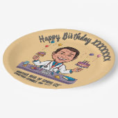  DOCTORS BIRTHDAY PARTY CALM ANTISTRESS PAPPTELLER (Schrägansicht)