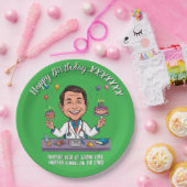  DOCTORS BIRTHDAY PARTY GREEN ANTISTRESS PAPPTELLER (Party)