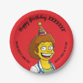 DOCTORS BIRTHDAY red pediatric anti-stress Pappteller (Vorderseite)