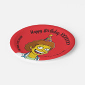 DOCTORS BIRTHDAY red pediatric anti-stress Pappteller (Schrägansicht)