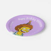 DOCTORS BIRTHDAY violet pediatric anti-stress Pappteller (Schrägansicht)