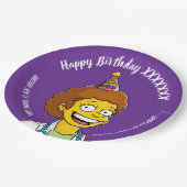 DOCTORS BIRTHDAY violet pediatric fun girl Pappteller (Schrägansicht)