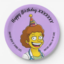 DOCTORS BIRTHDAY violet pediatric fun girl Pappteller