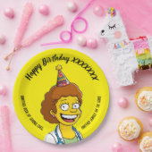 DOCTORS BIRTHDAY yellow pediatric fun girl Pappteller (Party)