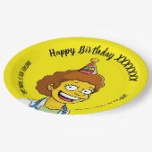 DOCTORS BIRTHDAY yellow pediatric fun girl Pappteller (Schrägansicht)