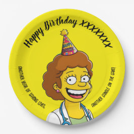 DOCTORS BIRTHDAY yellow pediatric fun girl Pappteller