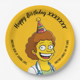 DOCTORS BIRTHDAY yellow pediatric fun girl Pappteller