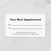 Doctor's Medical Office Your Next Appointment Card Terminkarte (Vorderseite)
