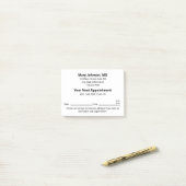 Doctor's Office Your Next Appointment Reminder Post-it Klebezettel (Auf Schreibtisch)