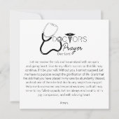 Doctors Prayer Karte (Vorderseite)