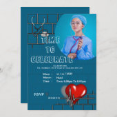 Doctor's stylish birthday einladung (Vorne/Hinten)