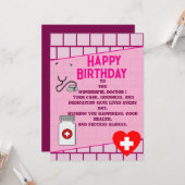 Doctor's stylish birthday karte (Vorderseite/Rückseite Beispiel)