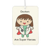 Doctors Woman Super Hero Funny Autolufterfrischer (Vorderseite)