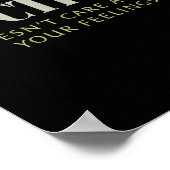 Doctrine Doesn't Care About Your Feelings Christia Poster (Ecke)