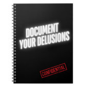 Document Your Delusions – Inner Archive Notizblock (Vorderseite)