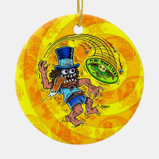 DOD - Disc-Golf Keramik Ornament (Vorne)