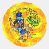 DOD - Disk Golf Runder Aufkleber (Vorderseite)