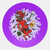 DOD - Disk Golf Runder Aufkleber (Vorderseite)