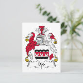 Dod Familienwappen Postkarte (Stehend Vorderseite)