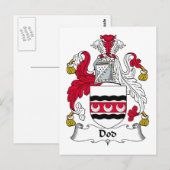 Dod Familienwappen Postkarte (Vorne/Hinten)