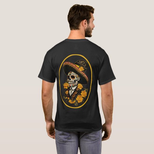 DoD Gelbe Rose T-Shirt (Schwarz voll)