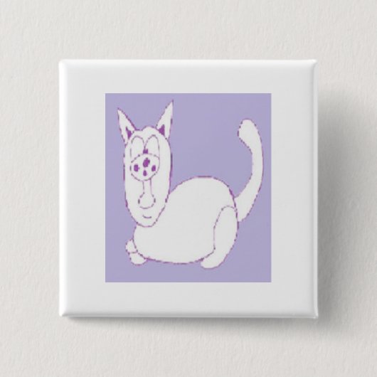 Doddle Cat Button (Vorderseite)