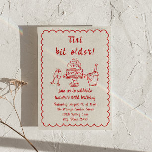 Doddle Champagner Cake Quirky Geburtstagsparty Einladung