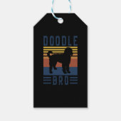 Doddle Dog Retro T - Shirt Geschenkanhänger (Vorderseite)