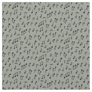 Doddle Noten schwarz auf mittelgrau Stoff