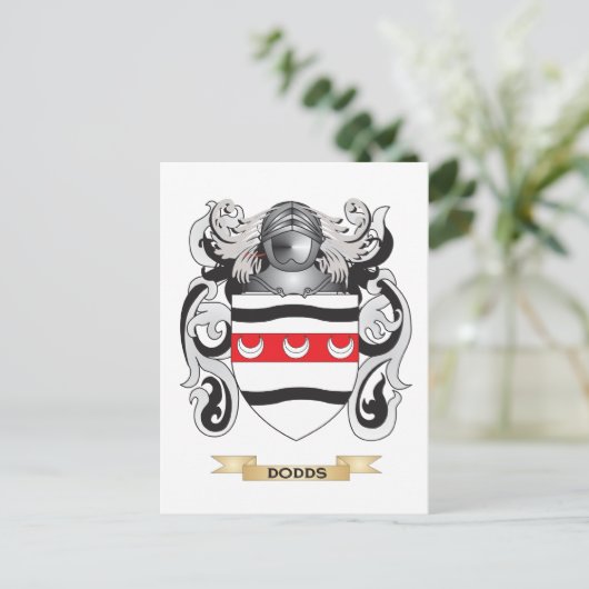 Dodds Coat of Waffen Postkarte (Stehend Vorderseite)