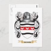 Dodds Coat of Waffen Postkarte (Vorne/Hinten)