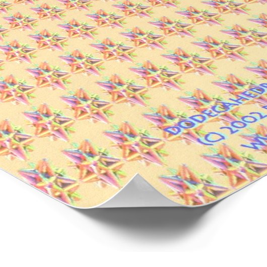 Dodecahedral-Blase Poster (Ecke)