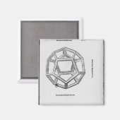 Dodecahedron aus "De Divina Proportione" Magnet (Vorderseite/Rückseite)