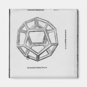 Dodecahedron, von 'De Divina Proportione' Magnet