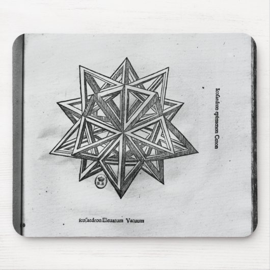 Dodecahedron, von 'De Divina Proportione' Mousepad (Vorne)