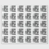 Dodgball ist mein Cardio Funny Patriotic American Geschenkpapier (Flach)