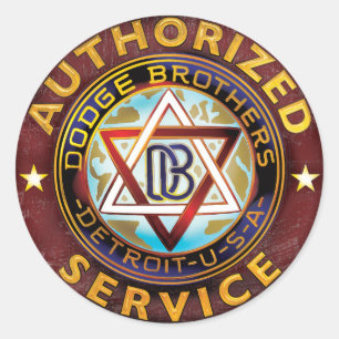 Dodge Brothers Runder Aufkleber