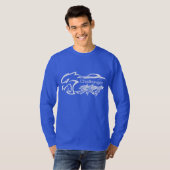 Dodge Challenger Auto Kurzarm Rundhals Schwarz T-Shirt (Vorne ganz)