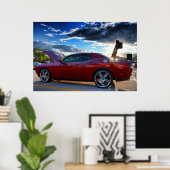 Dodge Challenger Druck Poster (Heimbüro)