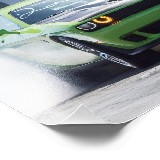 Dodge Challenger Hellcat Fotodruck (Ecke)
