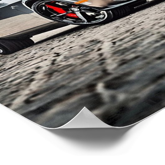 Dodge Challenger Hellcat in der Natur | Poster (Ecke)