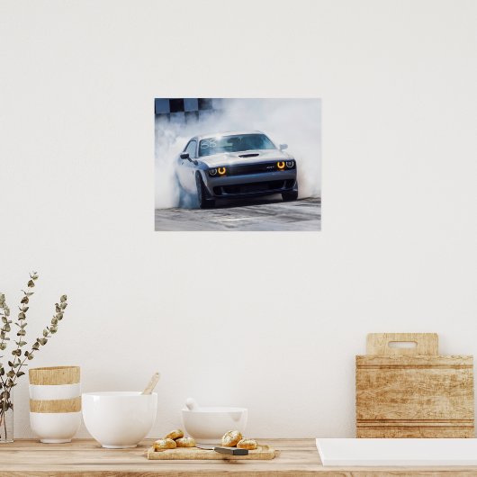 Dodge Challenger Hellcat Poster (Küche)