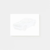 Dodge Challenger Mopar Muscle Car V8 Post-it Klebezettel (Vorderseite)