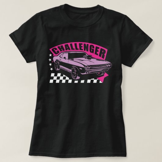 Dodge Challenger Muscle Car T-Shirt for Girls (Design vorne)
