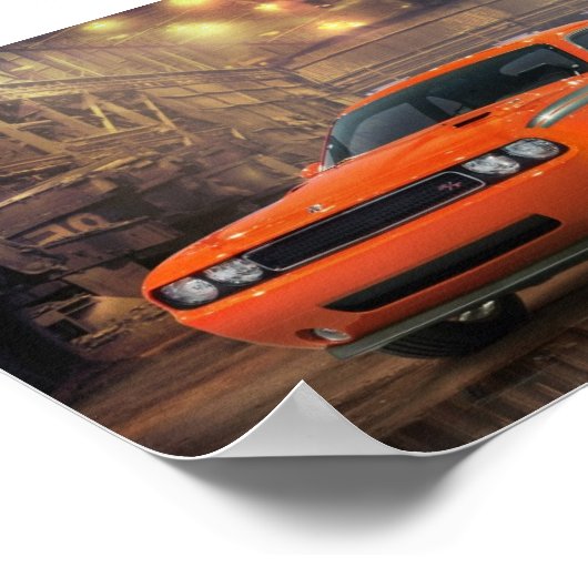 Dodge Challenger Poster (Ecke)