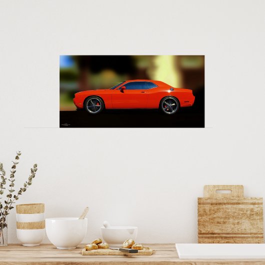 DODGE CHALLENGER POSTER (Küche)