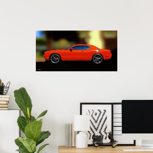 DODGE CHALLENGER POSTER (Heimbüro)