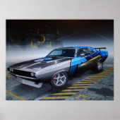 Dodge Challenger Print Poster (Vorne)