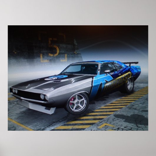 Dodge Challenger Print Poster (Vorne)